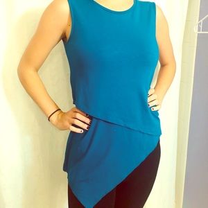 DKNY Women’s Blouse, Asymmetrical Hem, Size S/M